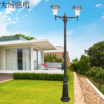 LED景觀燈壓鑄鋁歐式太陽能庭院燈光伏戶外園林廣場裝飾廠家批發