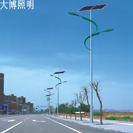 雙臂太陽能路燈戶外亮化工程高光效主干道光伏LED路燈廠家批發