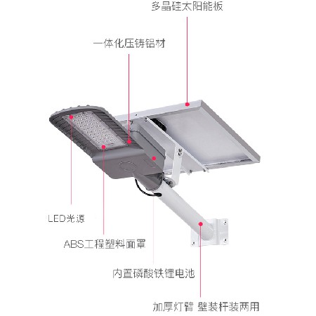 led太陽能路燈飛鷹款太陽能燈市政亮化照明農村工程光伏照明亮化