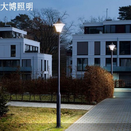 歐式庭院燈led市電特色簡約鋁制單頭小區公園商業街照明廠家批發